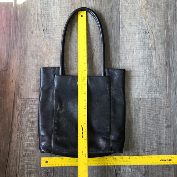 Tumi Womens All Leather Black Top Handle Tote Handbag - Picture 7 of 16